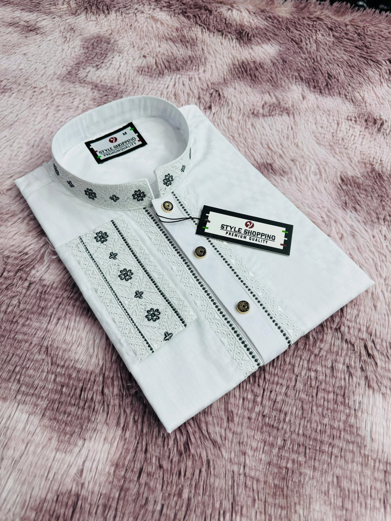 Eid Collection 2026 White Color Embroidery Punjabi