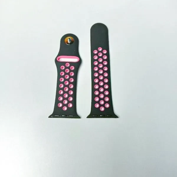 Octopus Soft Silicone Straps 38/40/41mm-Black+Pink