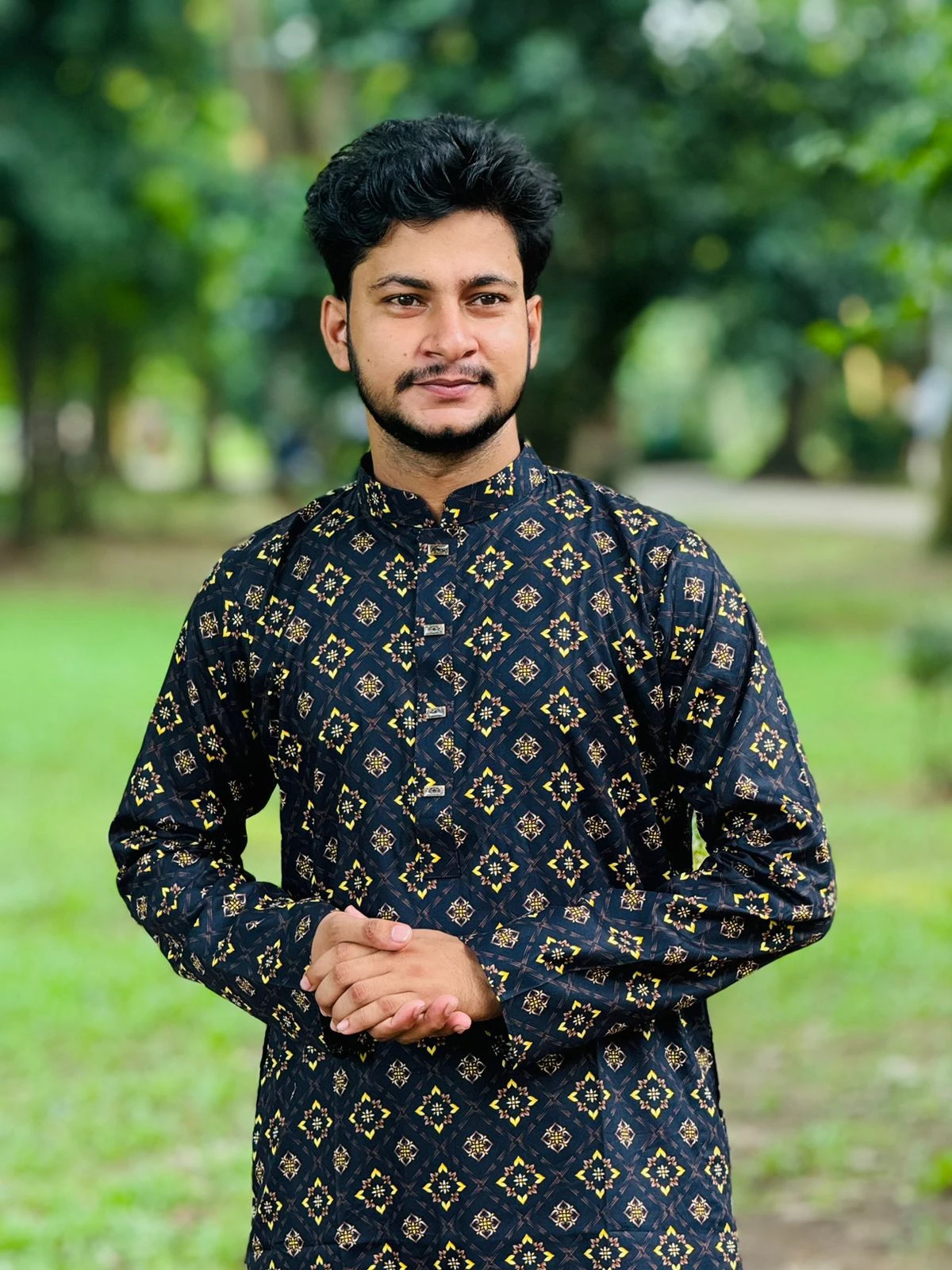 Men’s Cotton Screen Print Panjabi