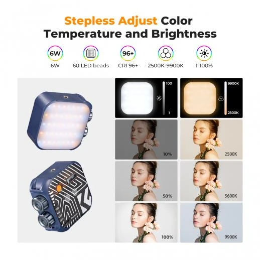 K&F Concept RGB Video Light Full Color Portable KF34.036V2
