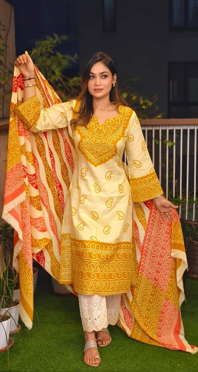 লিলেন থ্রি পিস