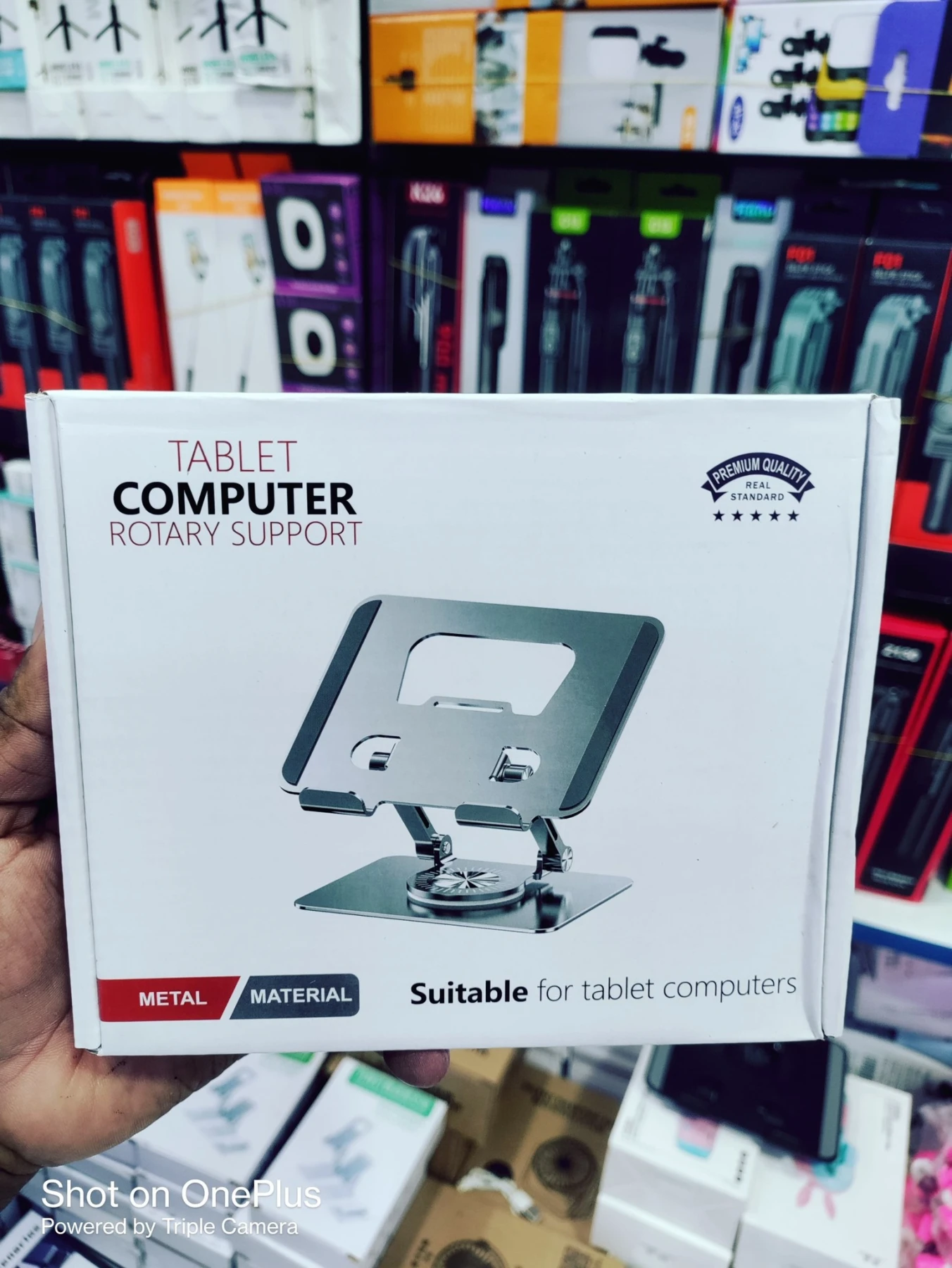 Tablet Stand Foldable Aluminium Tablet Stand Tablet Holder For iPad Pro Stand 360° Rotation