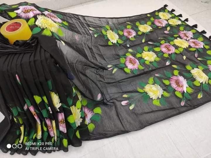 হ্যান্ডপ্রিন্ট শাড়ী