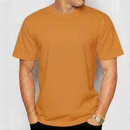 Jersey Fabrics T-Shirt (Orange) পাতলা কাপড়ের তৈরি জার্সি ফেব্রিক্স টি-শার্ট