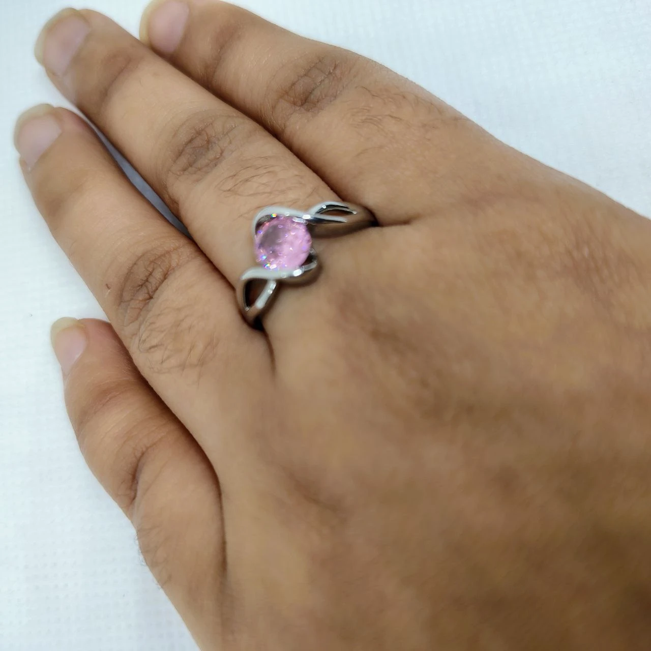 Infinity Noir Stone Ring
