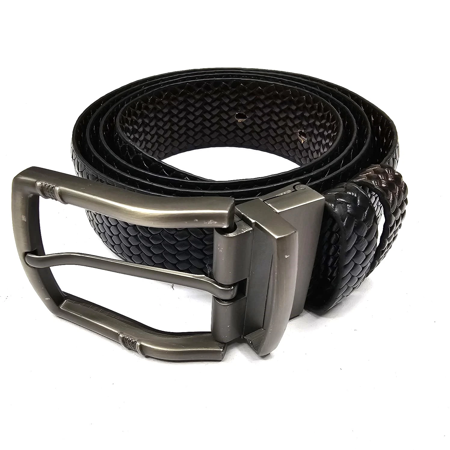 Leather belt for men