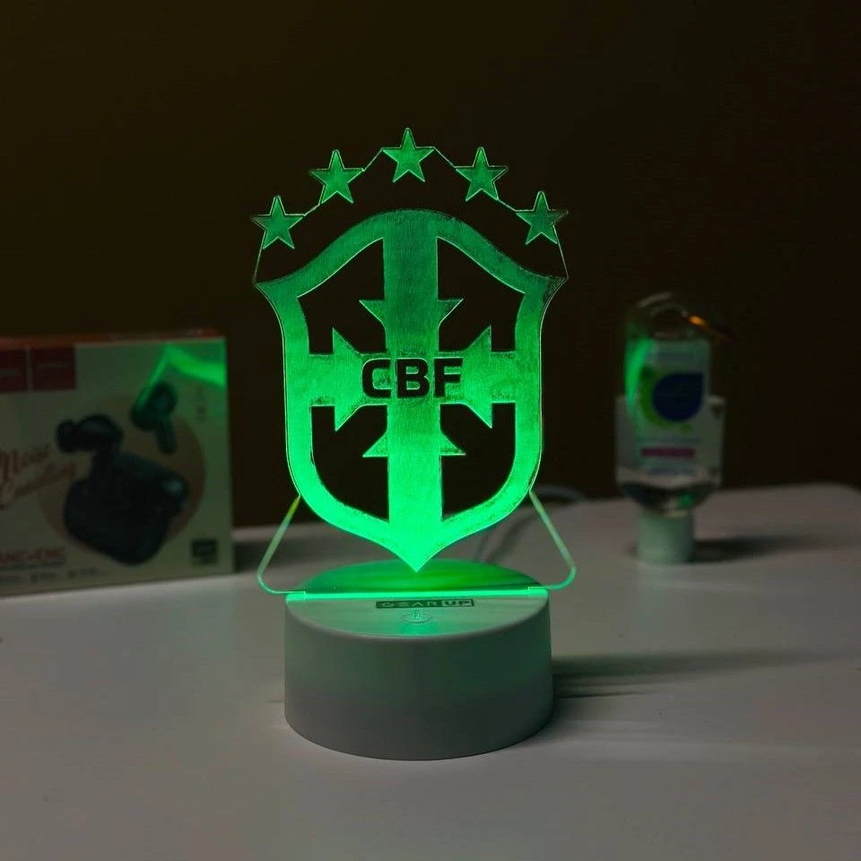 GearUP Acrylic Multicolor Night Lamp (Brazil Logo) – BLACK – 20 pcs