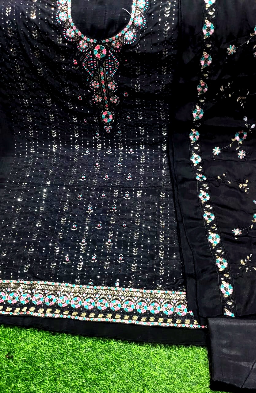 Premium Unstitched Three Piece