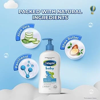 Cetaphil Baby Daily Lotion 400ml with Shea Butter Vitamin E