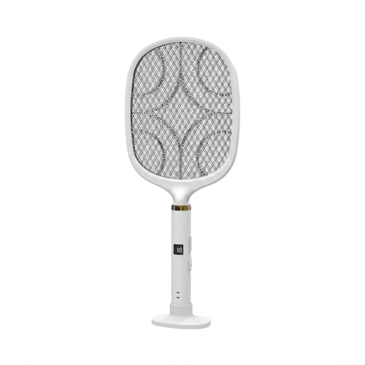 Joykaly YG-328 Rechargeable Mosquito Killer Bat with LED Light, High Voltage Circuit, Lithium Battery, Standing Fire, Type-C Charging, and Dual Switch
