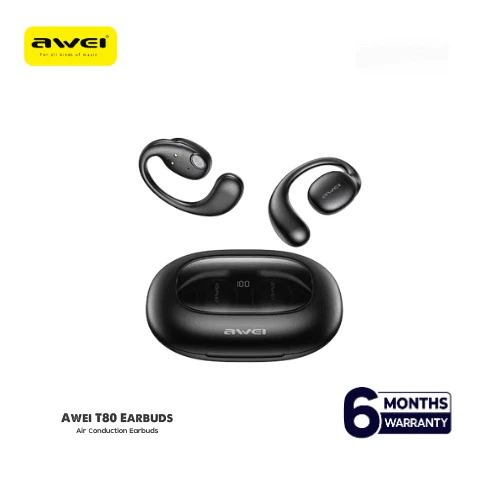 Awei T80 OWS Bluetooth Air Conduction Earbuds ( 6-Month Official Warranty )