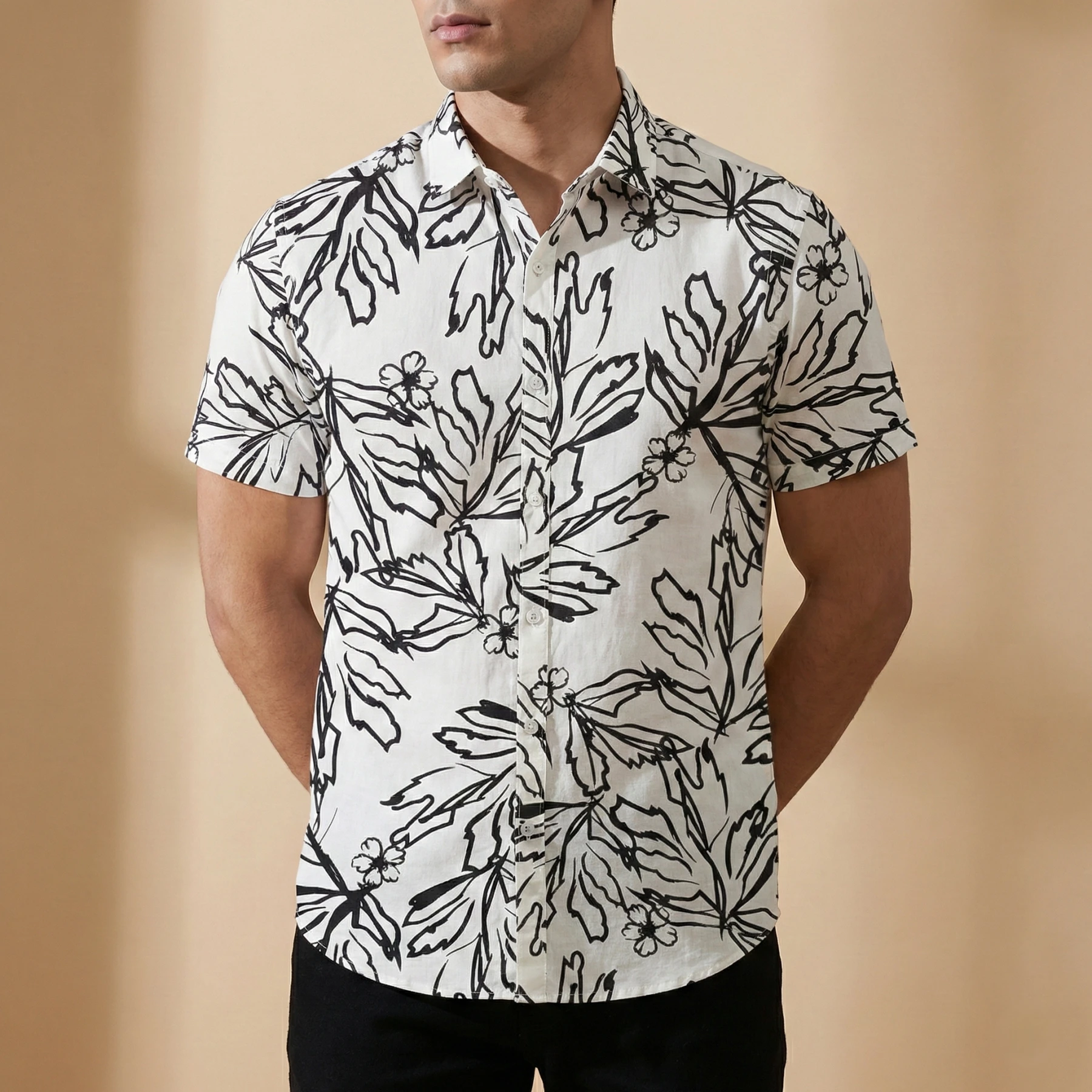 Premium Formal Half Sleeve Printed Shirt