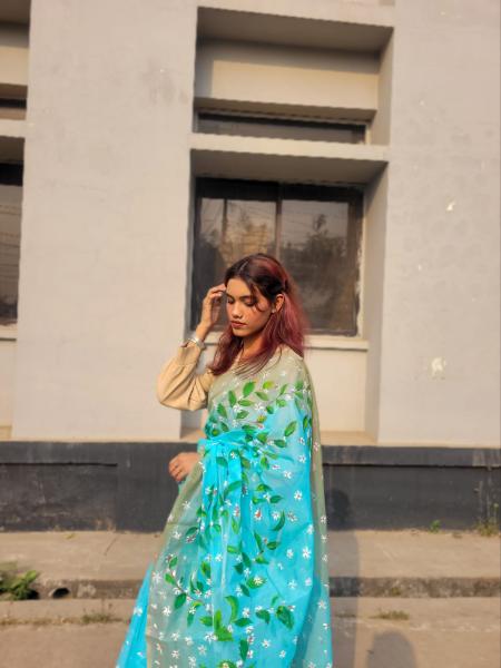 Exclusive Handloom Half Silk Saree – Dropupseller Signature Collection