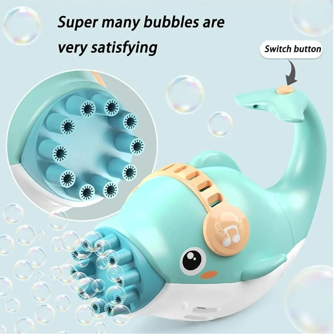 CUTE DOLPHIN BUBBLE MACHINE.