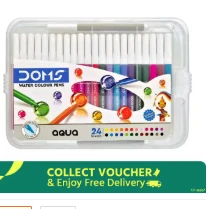 24 Shades DOMS Aqua Water Colour Pe