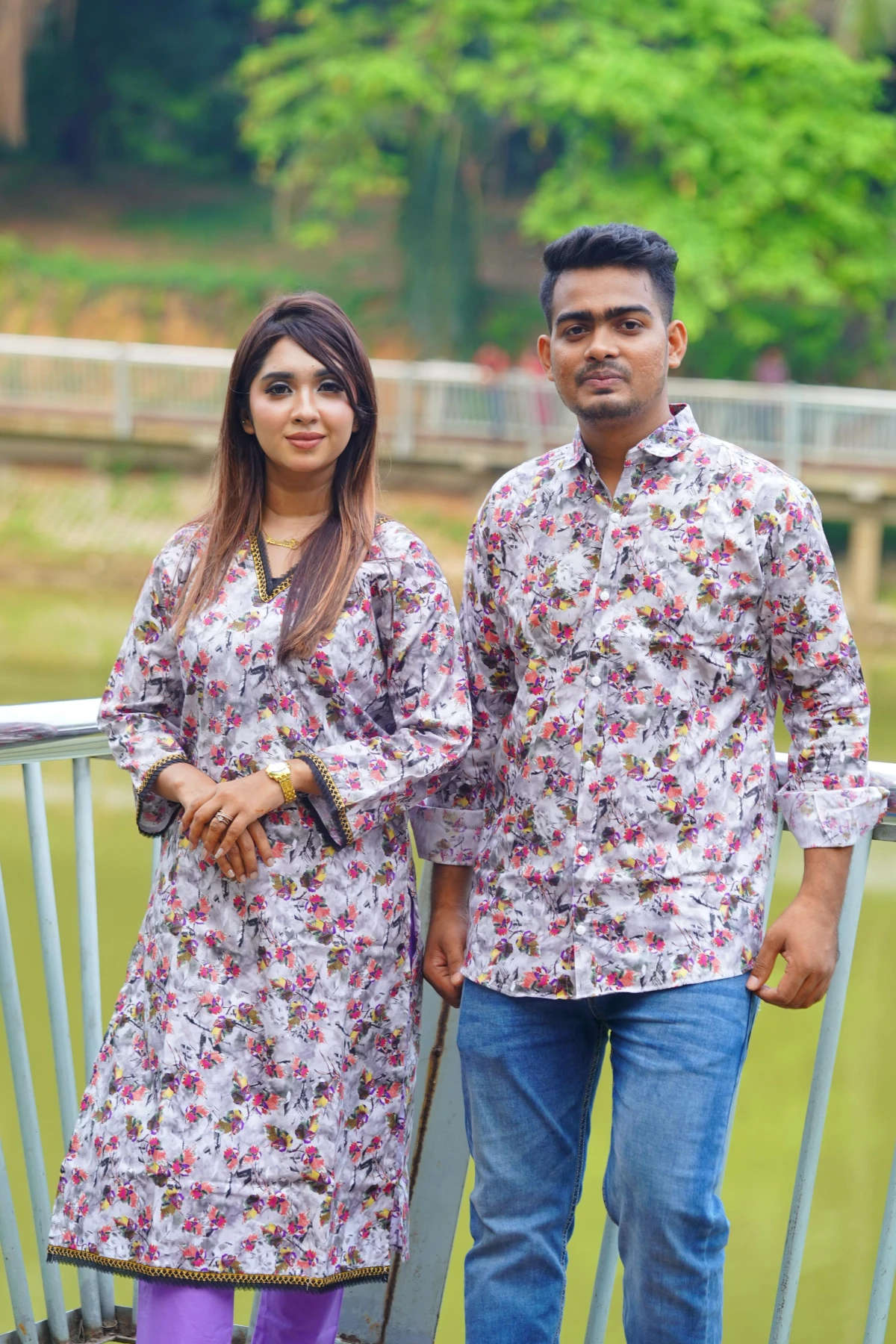 Matching Couple Dress | 2 Pcs and shirt