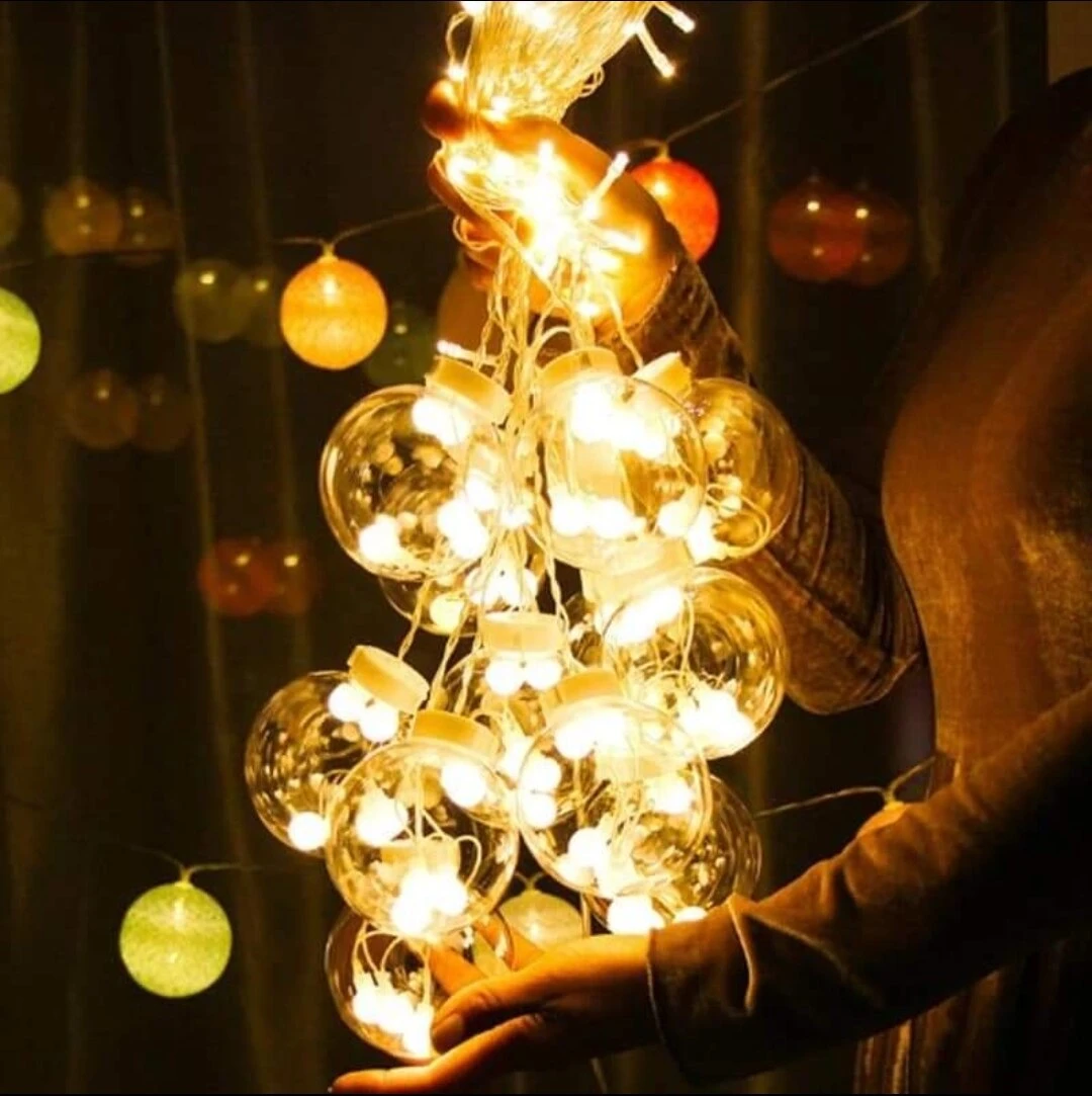 Wish Ball LED Fairy Light for Curtains- 16 feet, 12 Wish Ball-MHN - light decoration