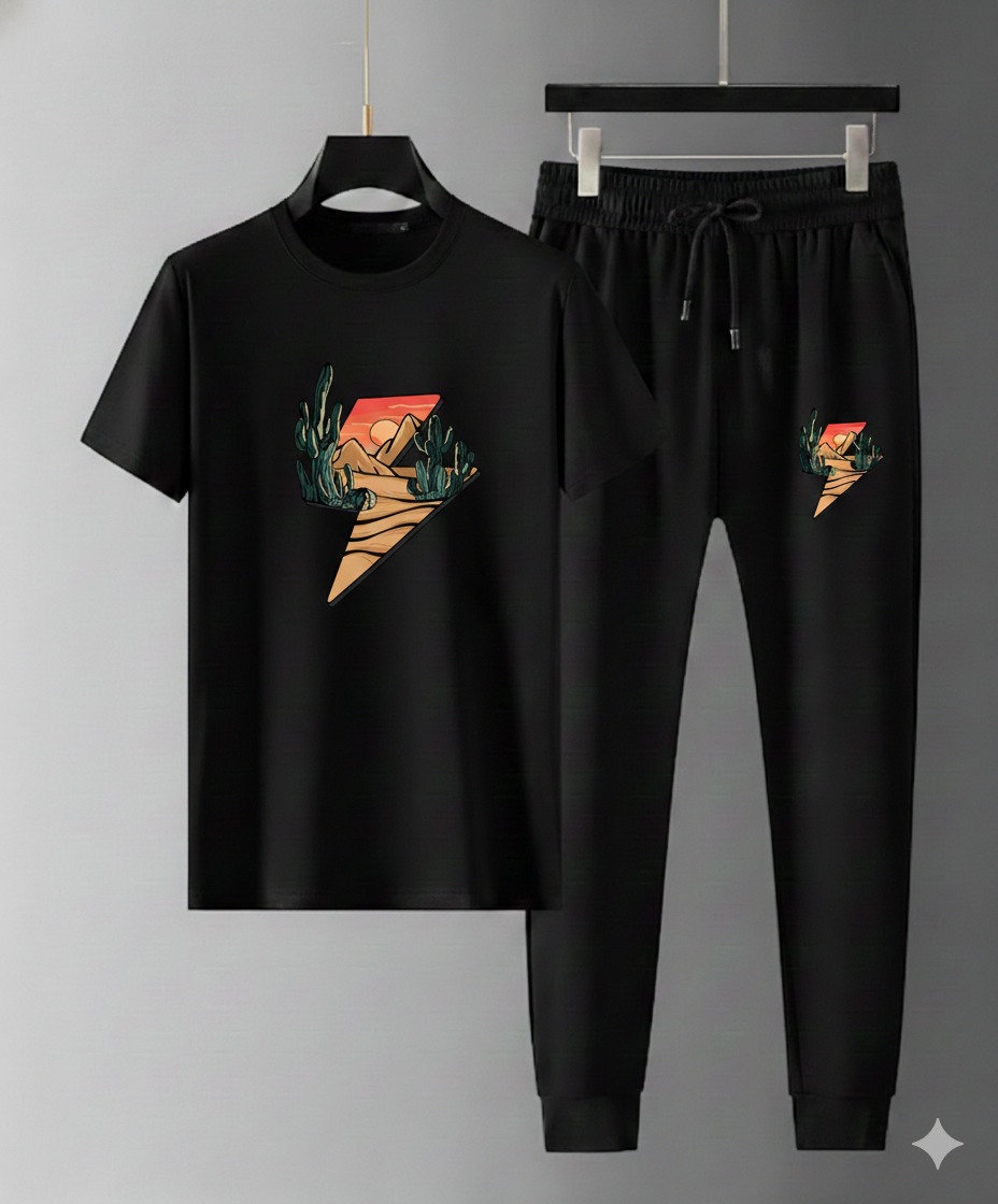 Trendy Mash T-Shirt Trouser Combo