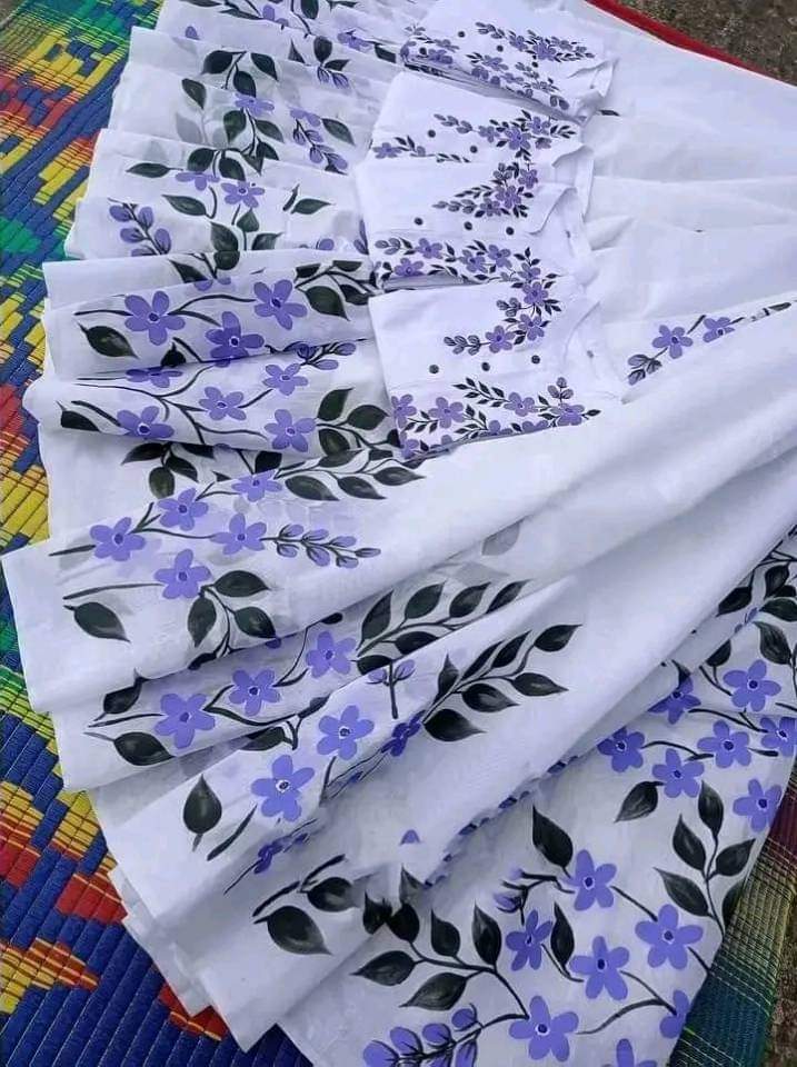 Exclusive Design Hand Print Couple Dress For Sweet Couple