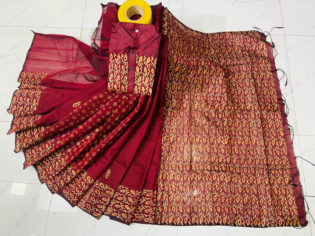 কাপল ড্রেস Couple Saree Sets