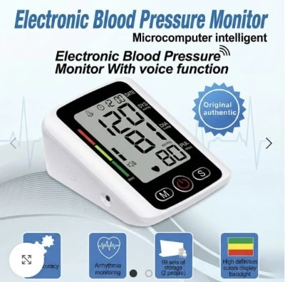 Electronic Blood Pressure Monitor With Voice Function