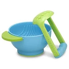 Baby Food Chewing Mash & Serve Bowl for Homemade Baby Food