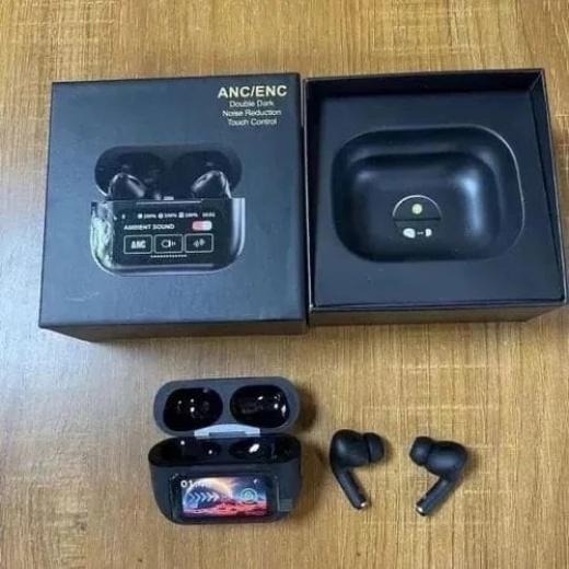 ANC Earbuds Touch Screen Display ( Black )