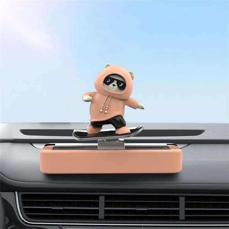 CUTE SLIDING BEAR CAR DASHBOARD TOY