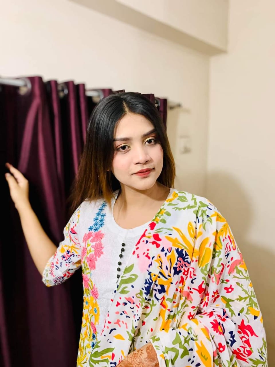 কটন থ্রি পিস