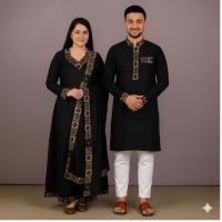 Eid Special Couple Panjabi Three Piece Combo