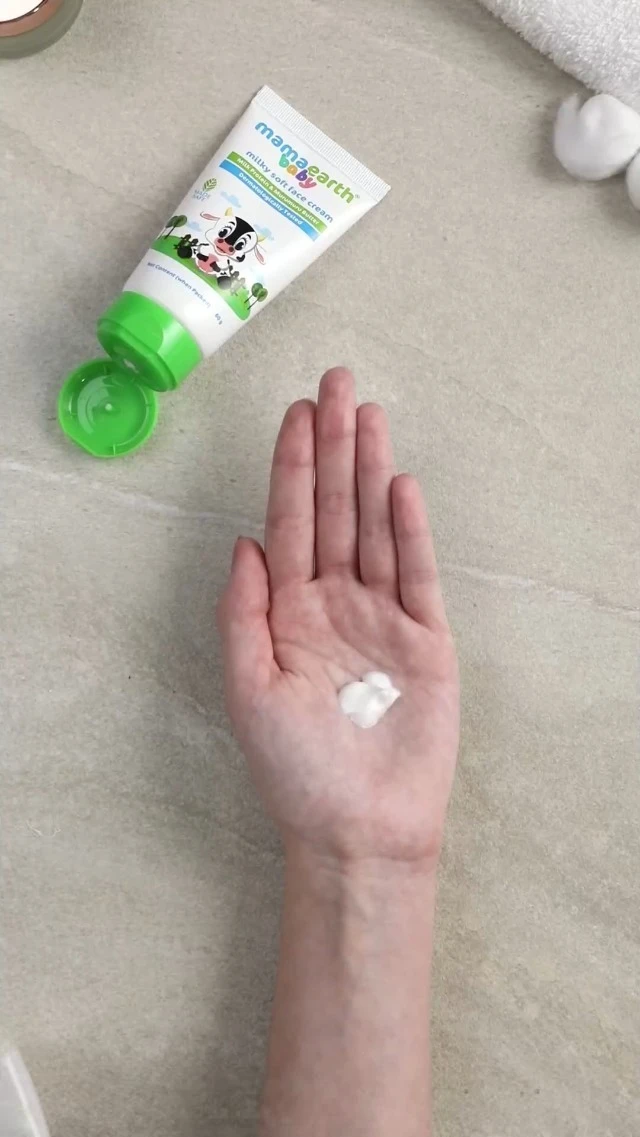 Mamaearth Milky Soft Face Cream 60g with Murumuru Butter for Babies