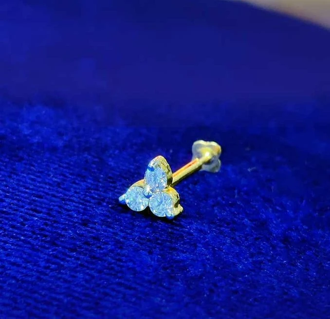Classic 3 Stone Nosepin