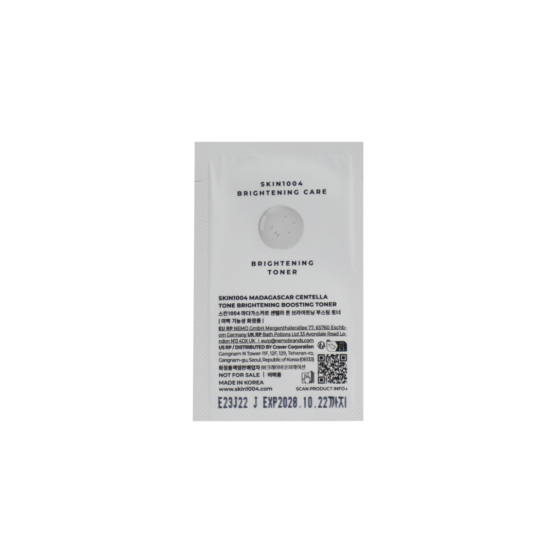 SKIN1004 Madagascar Centella Tone Brightening Boosting Toner 1.5 ml