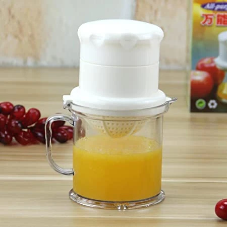 Manual Hand Press Juicer Squeezer Multifunctional Food Grade PP Small Portable Kitchen Appliance Fruit Extractor