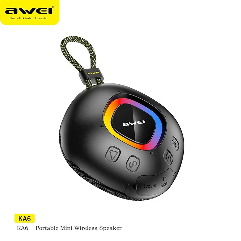 Awei KA6 Mini Wireless Powerful Bluetooth Speaker (6 Months Warranty)