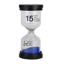 15 Minutes sand glass sandglass hourglass timer clock decor gift