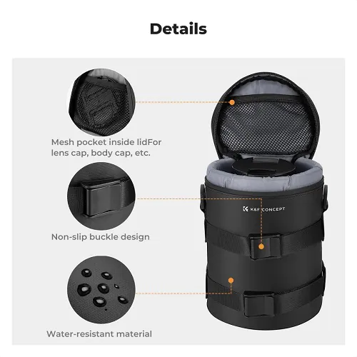 K&F Concept KF13.201 Waterproof Zipper Camera Lens Bag