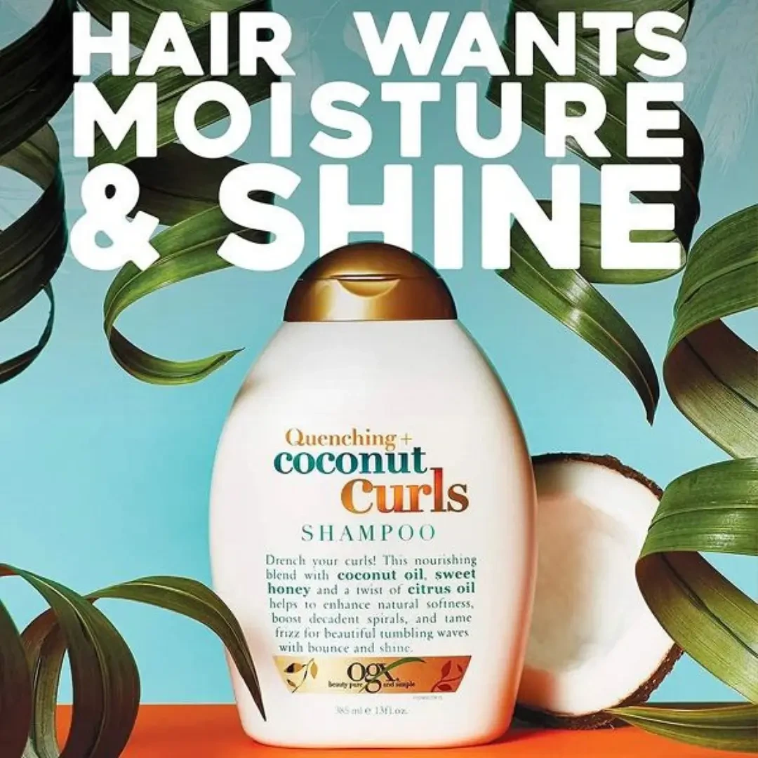 OGX Quenching Plus Coconut Curls Shampoo 385ml | USA