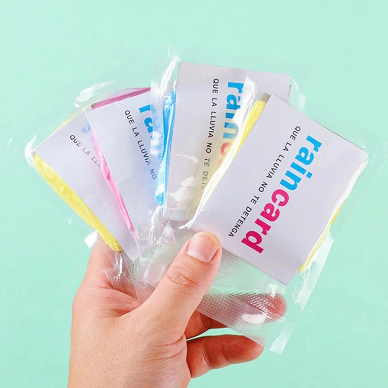 Rain Card, Wallet Rain Coat, Pocket Rain Coat, Rain Coat For Man And Women (10Pcs)