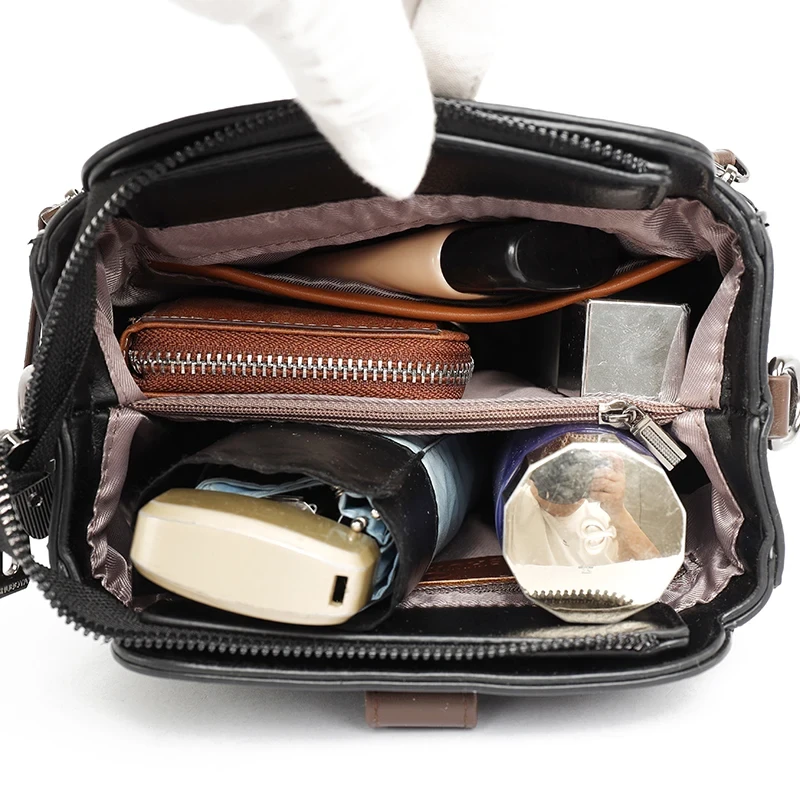 High-quality Messenger Bags For Women Luxury Crossbody Shoulder Bags Female(khaki)