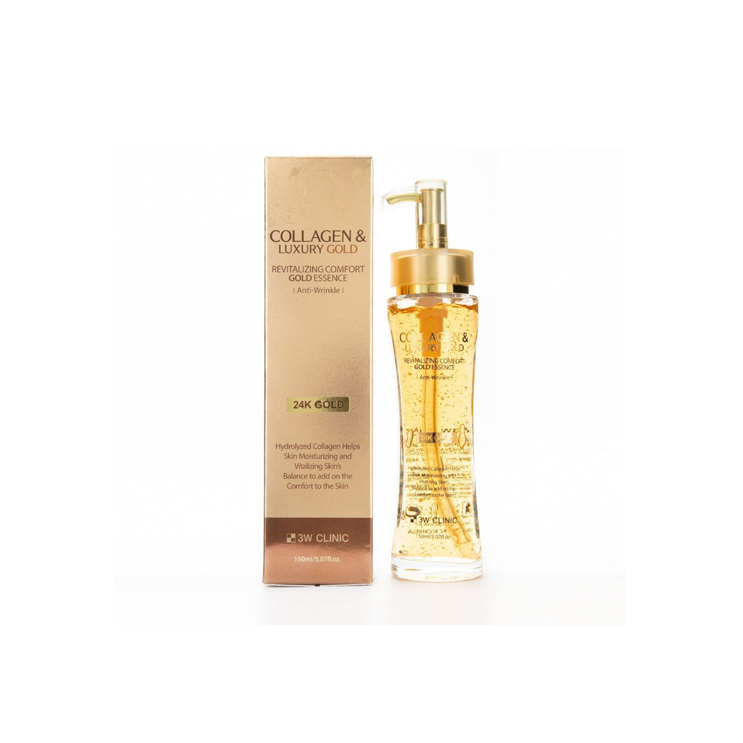 3w Clinic Collagen & Luxury Goad Revitalizing Comfort Gold Essence 150 ml