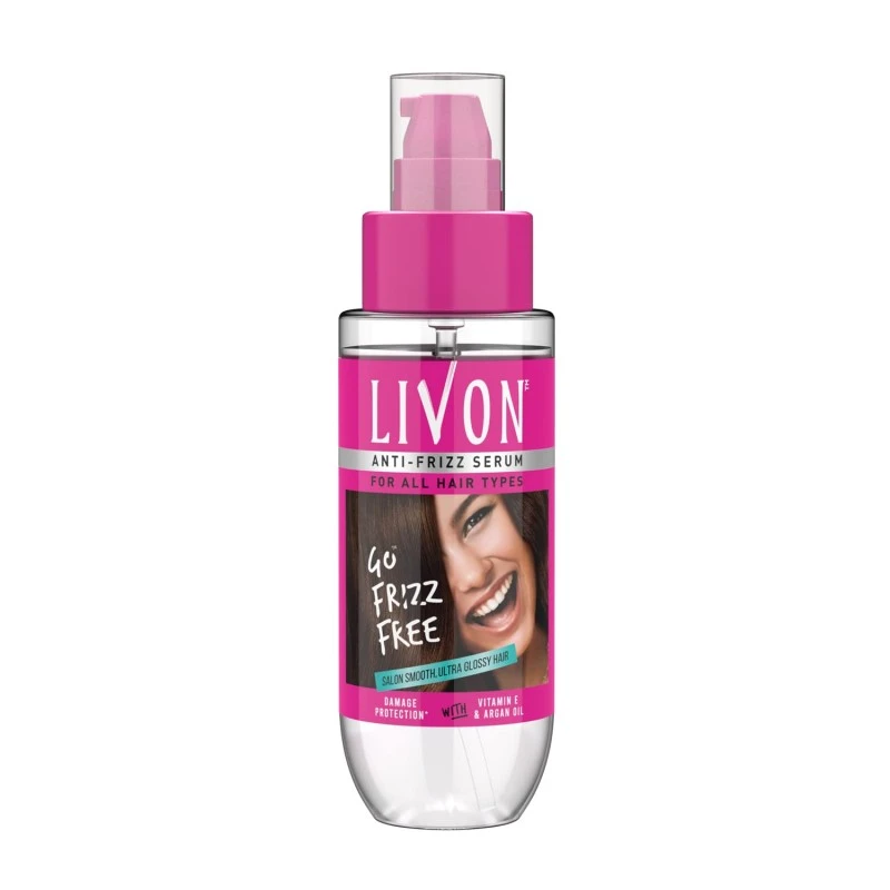 LivOn Anti Frizz Serum for All Hair Types 100ml- Product of India