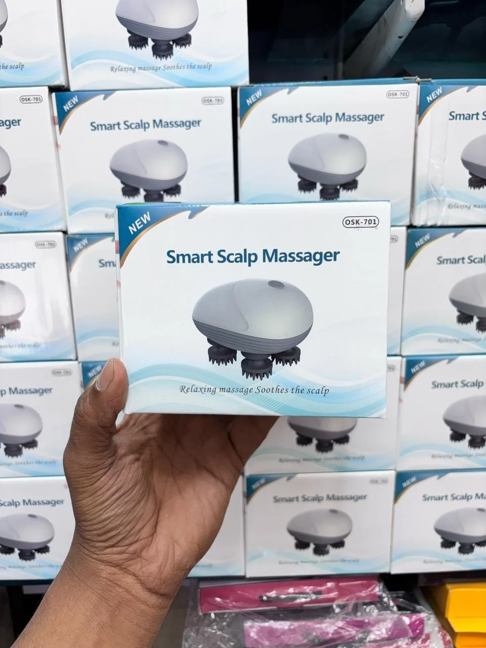 Scalp Head Hair Massager Electric Health Care Antistress Relax Body Massagem Deep Saude Tissue Prevent Body Massage Mini Scalp