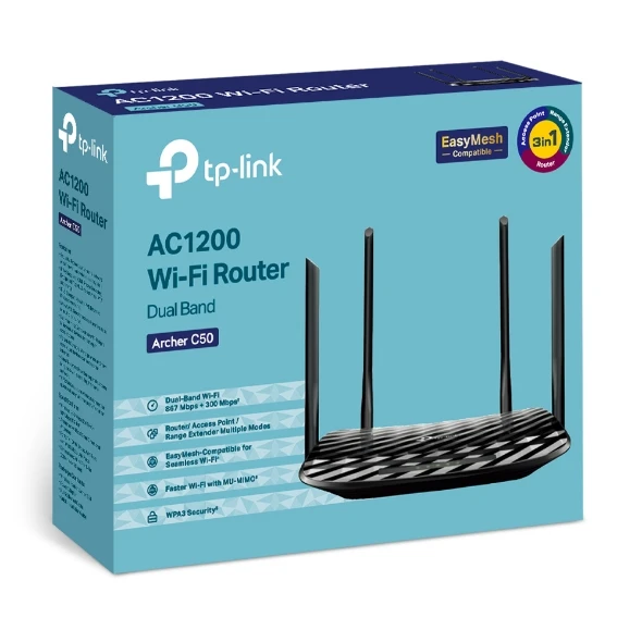 TP-Link Archer C50 AC1200 Ethernet Dual-Band Wi-Fi Router