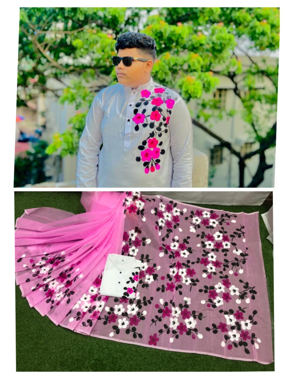 Hand Print Couple Dress