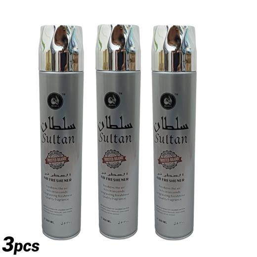 Refreshing Sultan Air Freshener - 1pcs 300ml Spray - Fresh Floral Woody Fragrance for Indoor Spaces