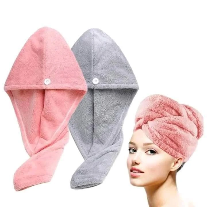 Microfiber Quick Drying Hair Towel -3 Pieces