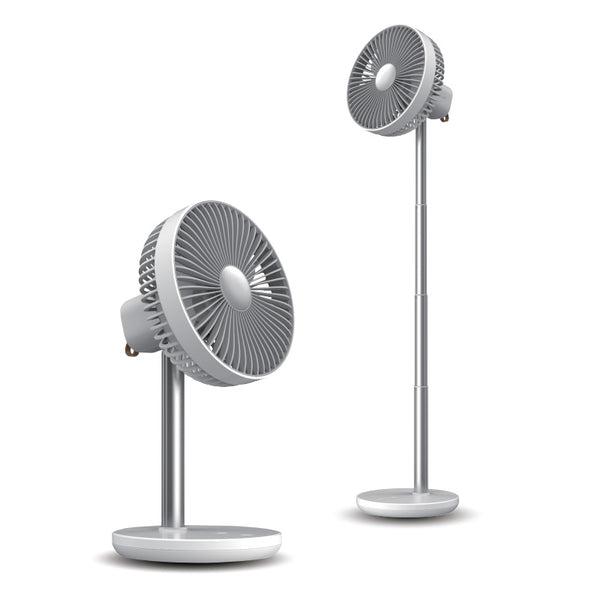 JISULIFE FA13P Oscillating Extendable Desk Fan – Stay Cool and Flexible
