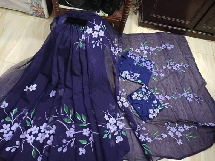 Exclusive Design Hand Print Couple Dress For Sweet Couple