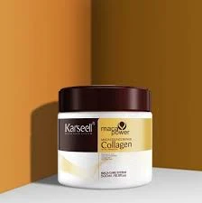 Karseell Collagen Hair Mask Maca Power 500ml Deep Repair Conditioning Argan Oil Collagen Hair Mask Essence for Dry Damaged Hair All Hair Types